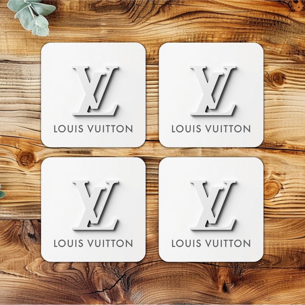 HANDMADE FASHION Set of 4 Ceramic Drink Coasters